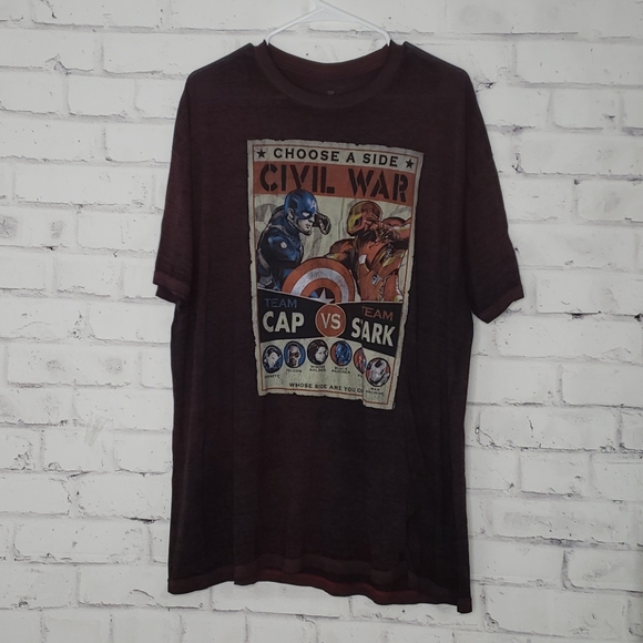 Marvel Other - Mens Marvel Tshirt Vintage Look Size XXL